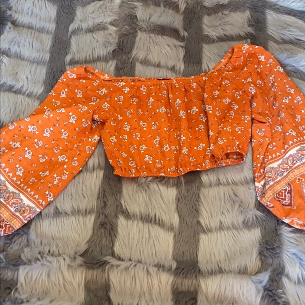 Forever 21 boho crop top